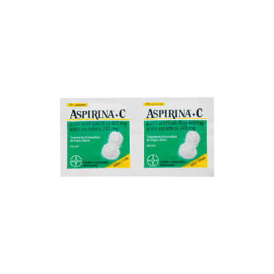 Envelope Aspirina C 2 Comprimidos Efervescentes