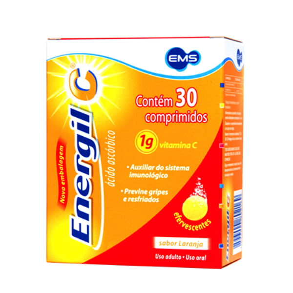 Energil C 1 G Com Efev Ct Tb Plas X 30 (S/ Açucar)