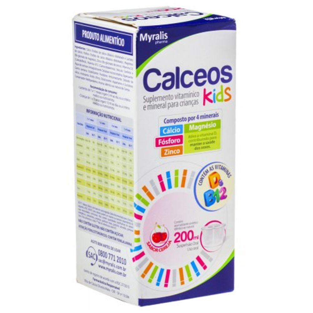 Calceos Kids 212 144 6 04 Mg 20Ui 009Mcg Solu o Frasco Com 