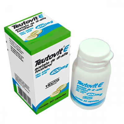 Teutovit-E 400 Mg Caixa 30 Cápsulas Gel