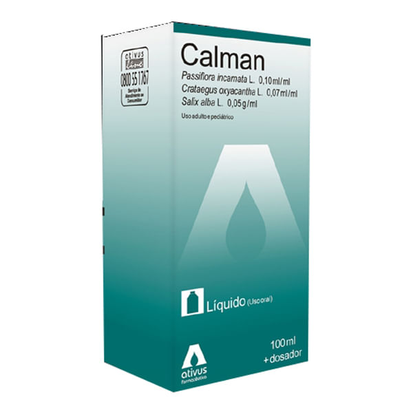 Calman 100Mg Solução Oral Frasco Com 100Ml