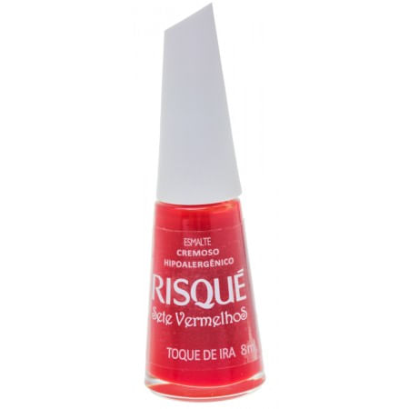 Esmalte Risqué 7 Vermelhos Toque De Ira 8M L