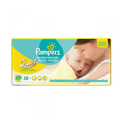 Fralda Pampers Recém-Nascido Xp Pacote Com 38 Unidades