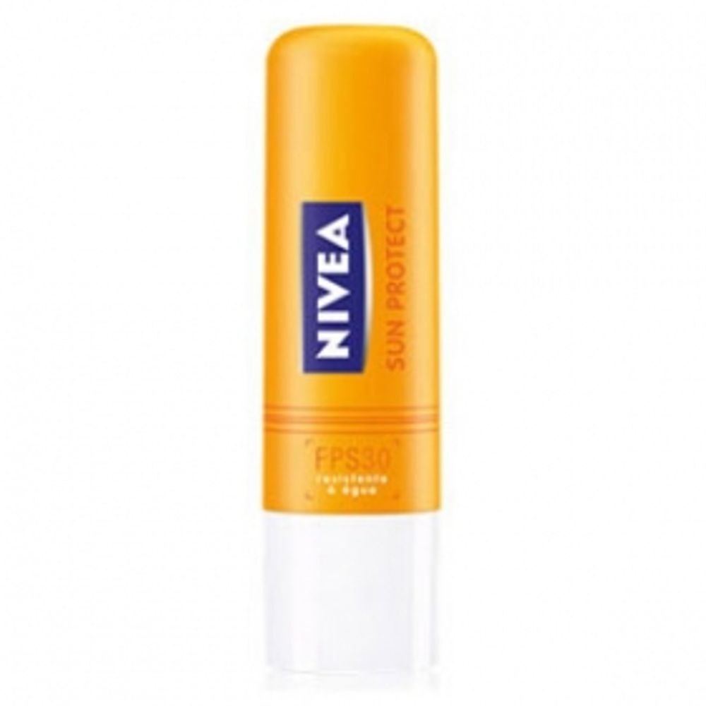 Protetor Labial Lip Care Nivea Sun Protect Fps30 Com 48 Gramas
