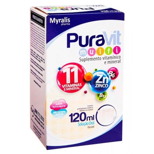 Puravit Multi Solução Oral Frasco Gotejador Com 120Ml - drogafuji