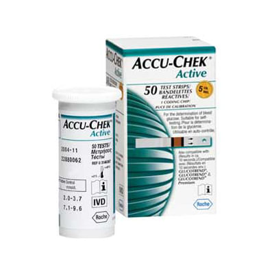Tiras Para Teste Accu-Chek Active Com 10 Unidades