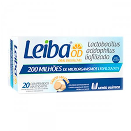 Leiba Od Com 20 Comprimidos Mastigáveis