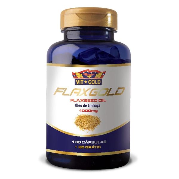 Vit-Gold Flaxgold Oleo Linhaça 100 Cápsulas