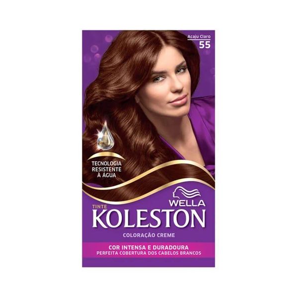 Tintura Wella Koleston Kit Creme 55 Acaju Claro