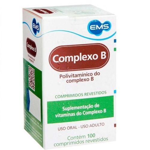 Vitamina Complexo B 100 Comprimidos Complexo B - Drogafuji