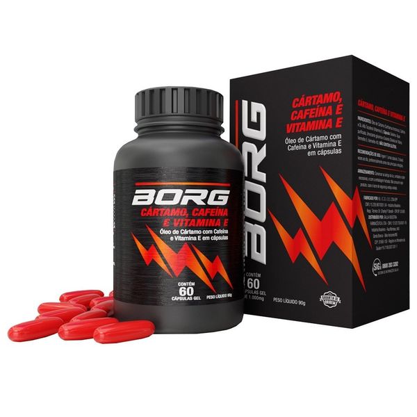 Borg Cártamo + Cafeína + Vitamina E 60 Cápsulas