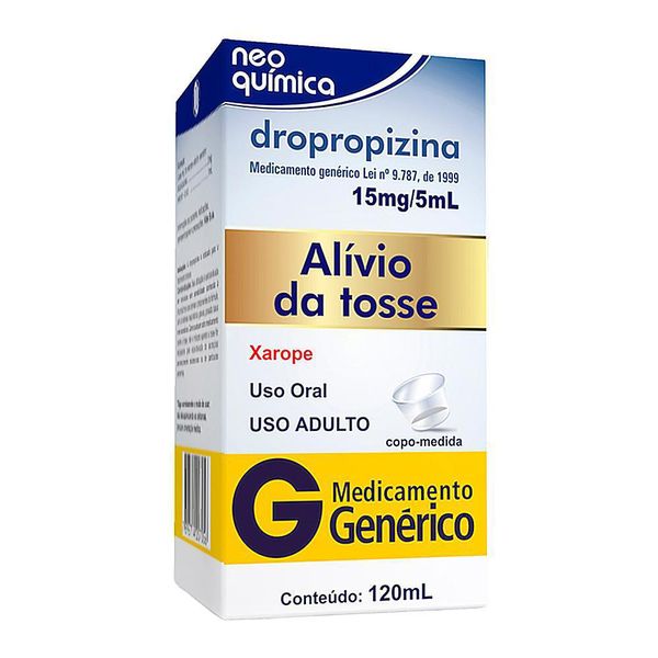 Dropropizina - Neo Química 3Mg Xarope Frasco Com 120Ml + Copo Medidor Adulto