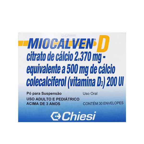 Miocalven D 500Mg + 200Ui Caixa Com 30 Sachês