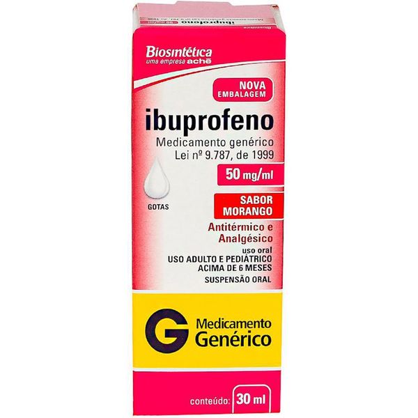 Ibuprofeno - Biosintética 50Mg Frasco Gotejador Com 30Ml