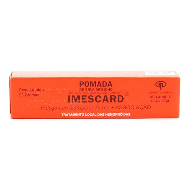 Pomada Imescard 125 + 000625 + 5 + 075Bisnaga Com 25G + Aplicador