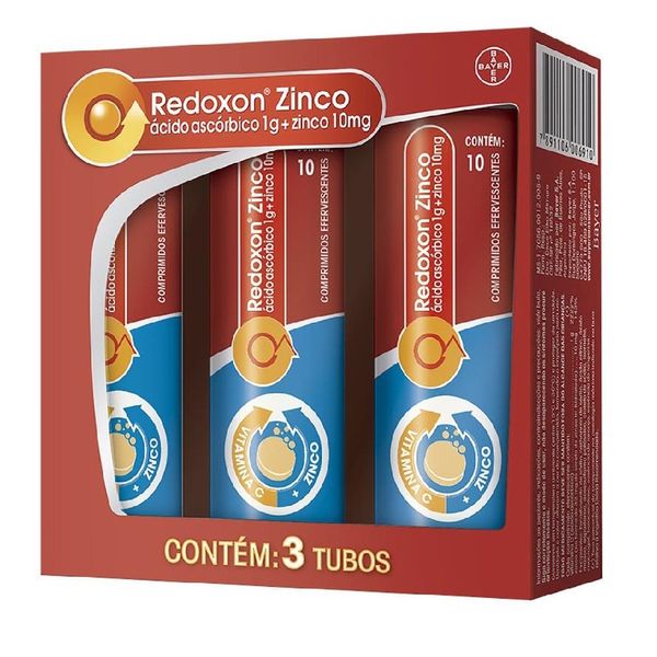 Redoxon Zinco 1000 + 10Mg Tubo Com 30 Comprimidos Efervescentes