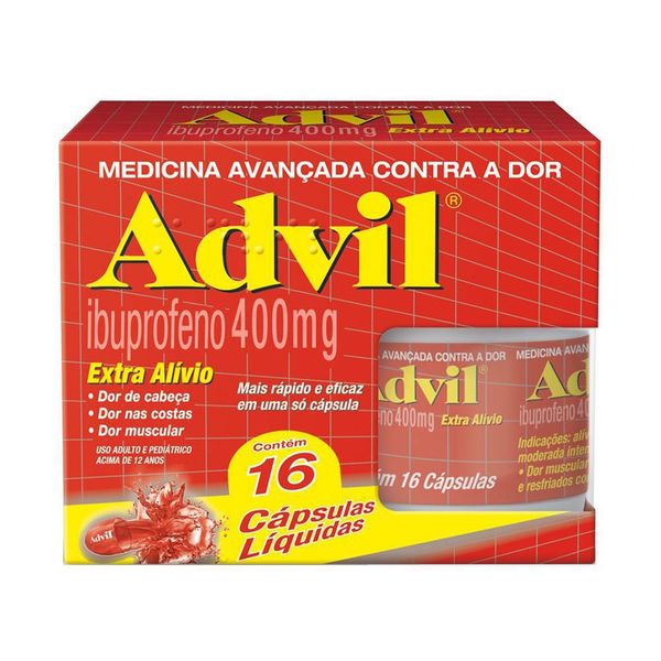 Advil 400Mg 16 Cápsulas