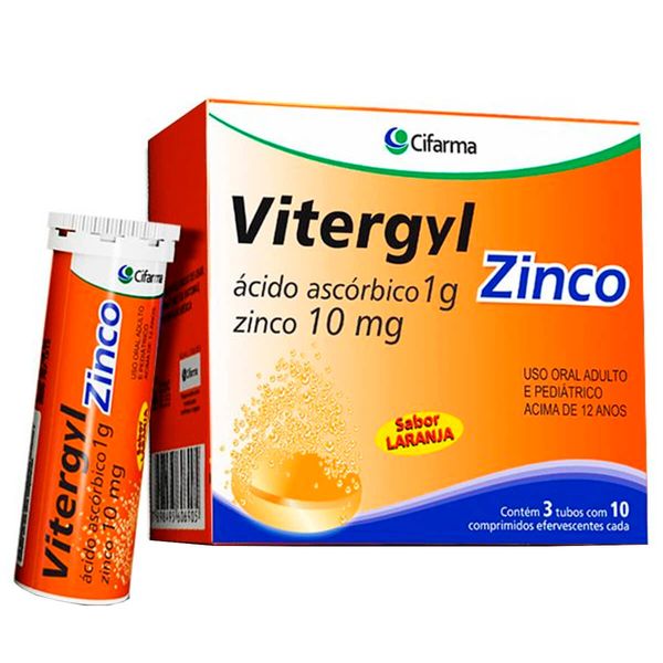 Vitergyl Zinco 1G 30 Comprimidos Cifarma