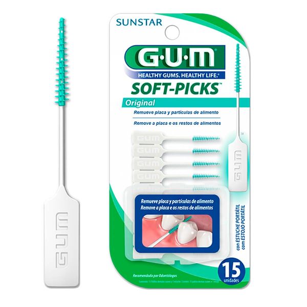 Gum Esc Soft Picks C/15