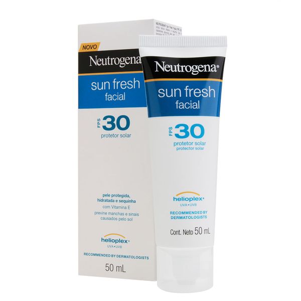 Protetor Solar NEUTROGENA<sup>®</sup> Sun Fresh Facial FPS 30 50g Protetor Solar NEUTROGENA Sun Fresh Facial FPS 30 50g