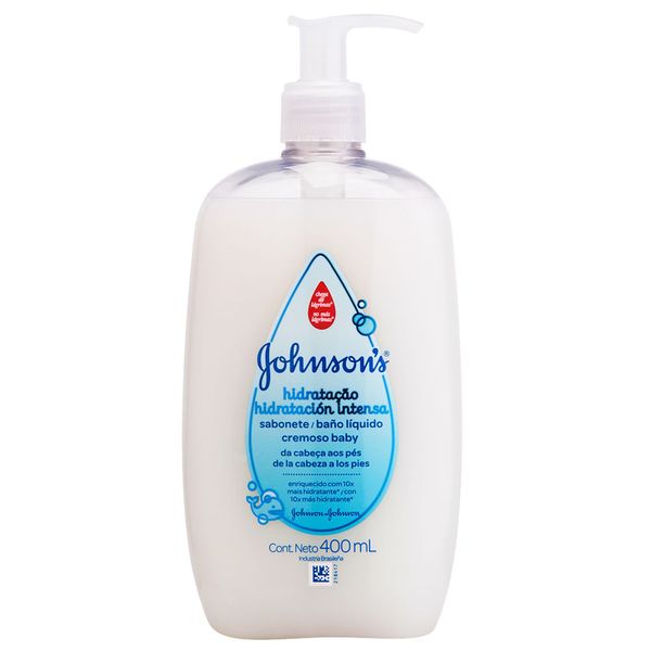 Sabonete Líquido JOHNSON’S<sup>®</sup> Baby Hidratação Intensa 400ml