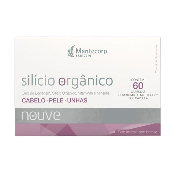 Nouve Silício Orgânico 60 Cápsulas