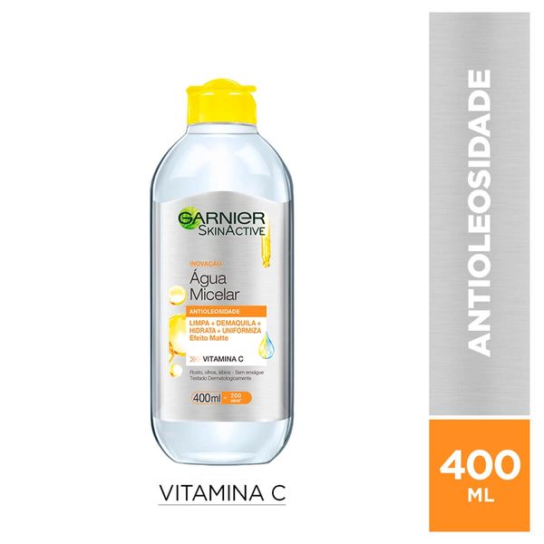 Água Micelar Garnier SkinActive Antioleosidade 400ml