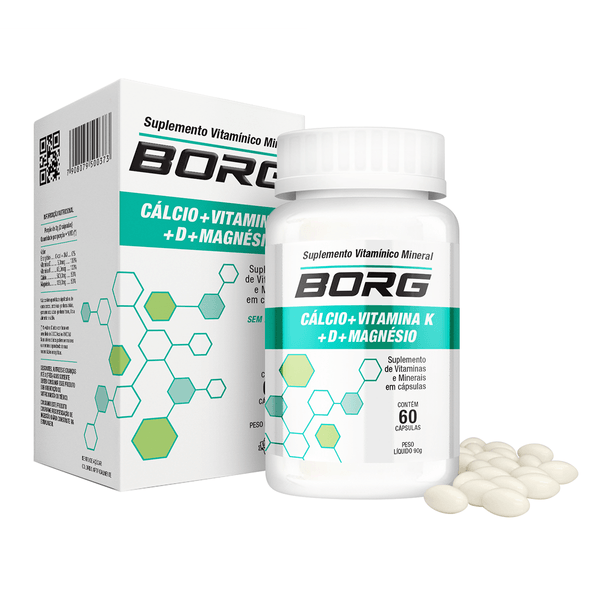 Borg Cálcio+ Vitamina K+ D+ Magnésio 60 Cápsulas