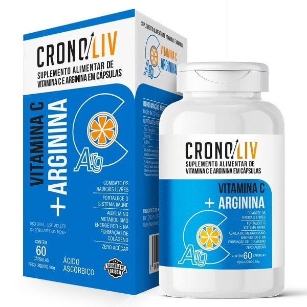 Cronoliv Vitamina C+Arginina 60 Cápsulas