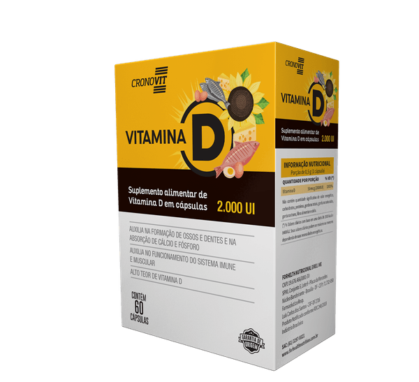 Cronovit Vitamina D 2000ui 60 Cápsulas
