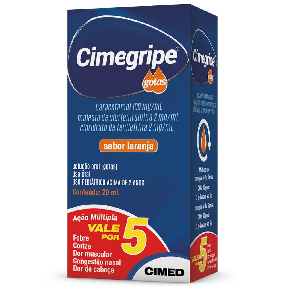 Cimegripe Gotas 20ml | Drogafuji - drogafuji