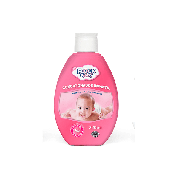 Condicionador Infantil Flock Baby Rosa 220ml