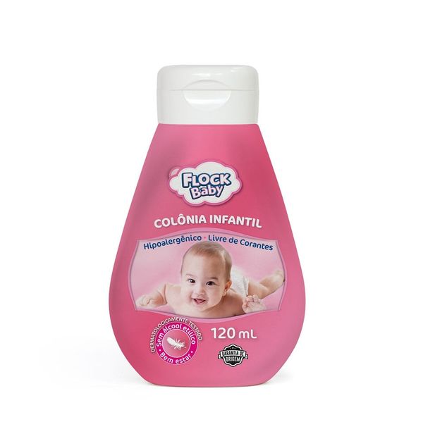 Colônia Infantil Flock Baby Rosa 120ml