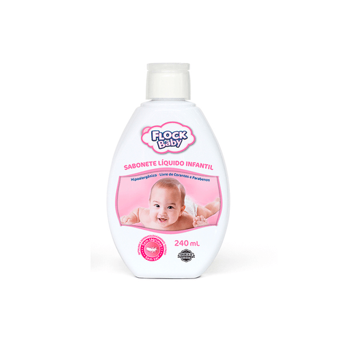 Sabonete Líquido Flock Baby Rosa 240ml