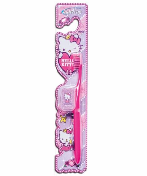 Escova Infantil Jadepro Hello Kitty Com Protetor