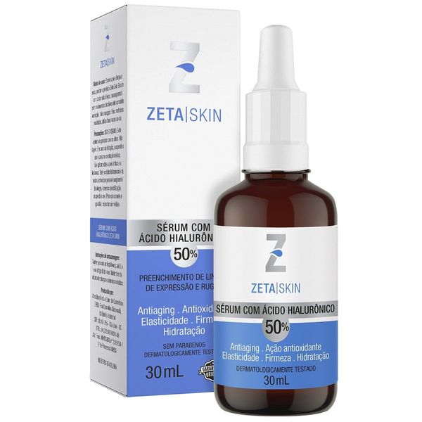 Sérum Facial Zeta Skin Ácido Hialurônico 50% 30ml