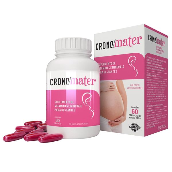 Suplemento de Vitaminas e Minerais para Gestantes 60 Cápsulas Crono Mater