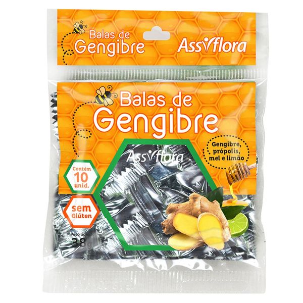 Assiflora Bala Gengibre Propolis Limao Mel