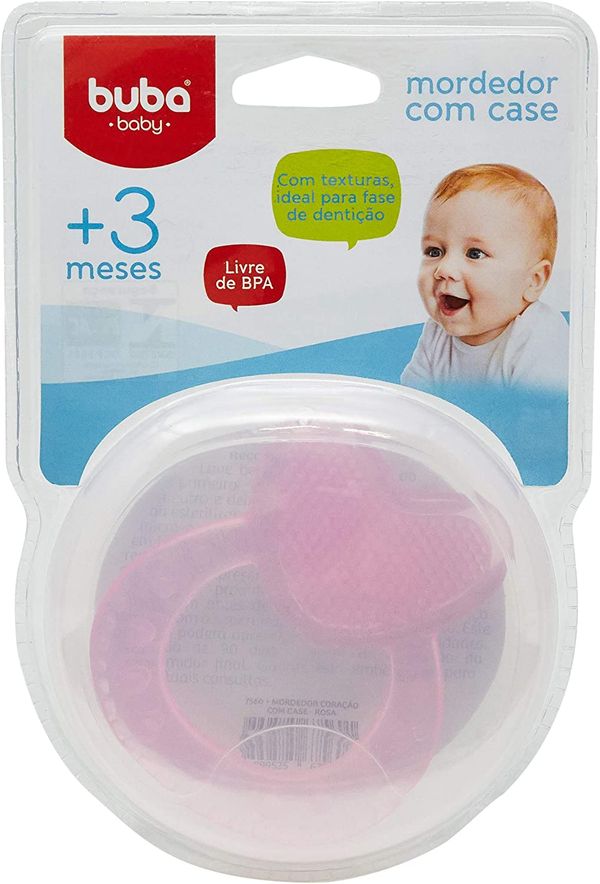 Buba Mord. Coraçao C/Case Rosa