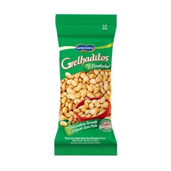 Sta Helena Grelhaditos Amendoim S/ Pele 60G