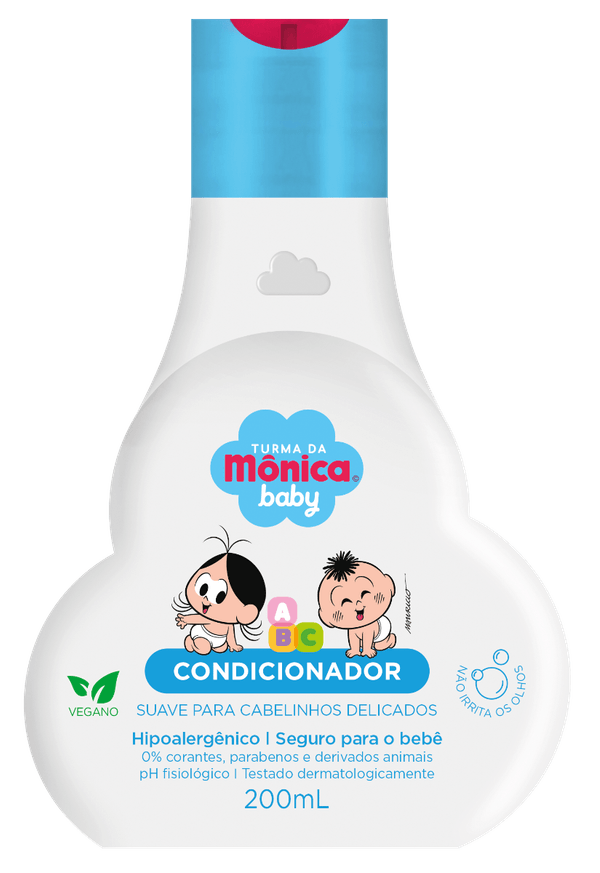 Condicionador Suave Para Cabelinhos Delicados Turma Da Mônica Baby 200ml