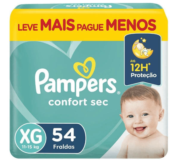 PAMPERS FR.CONFORT SEC BAG XG C/54