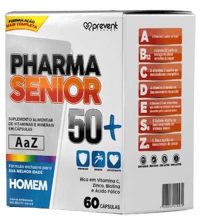 Prevent Pharma Senior Homem 50+AZ 90 Cápsulas